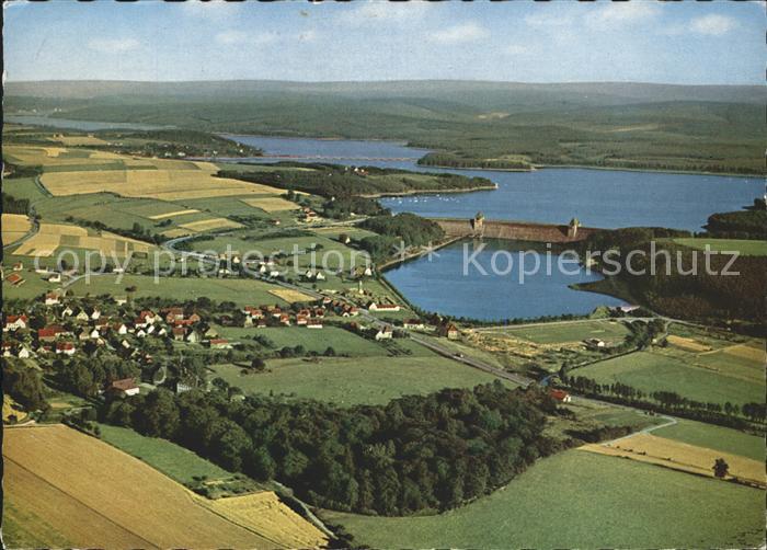 Moehnesee Talsperre Fliegeraufnahme