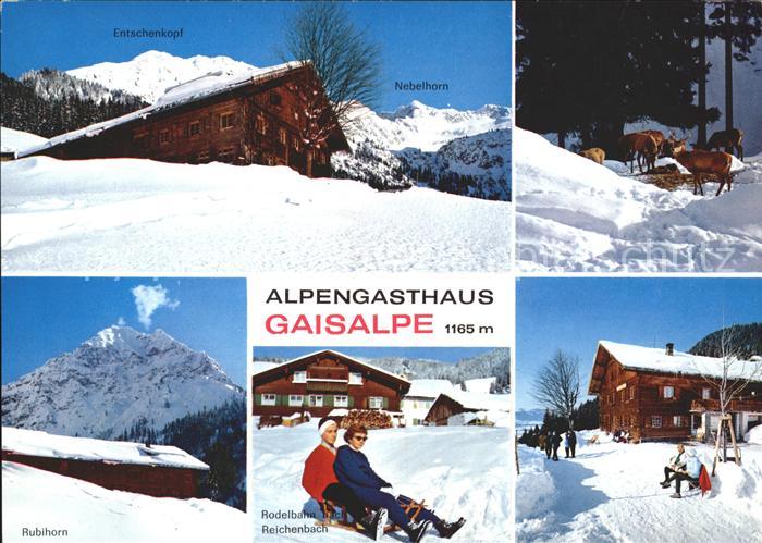 Reichenbach Oberstdorf Alpengasthaus Gaisalpe Rubihorn Rodelbahn Entschenkopf Ne