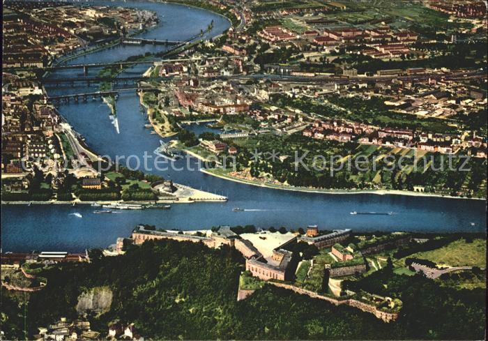 Koblenz Rhein Muendung Moser Ehrenbreitstein