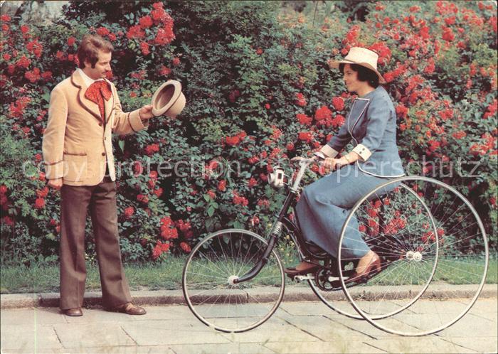 DRESDEN Elbe Historische Strassenfahrzeuge Verkehrsmuseum Dreirad