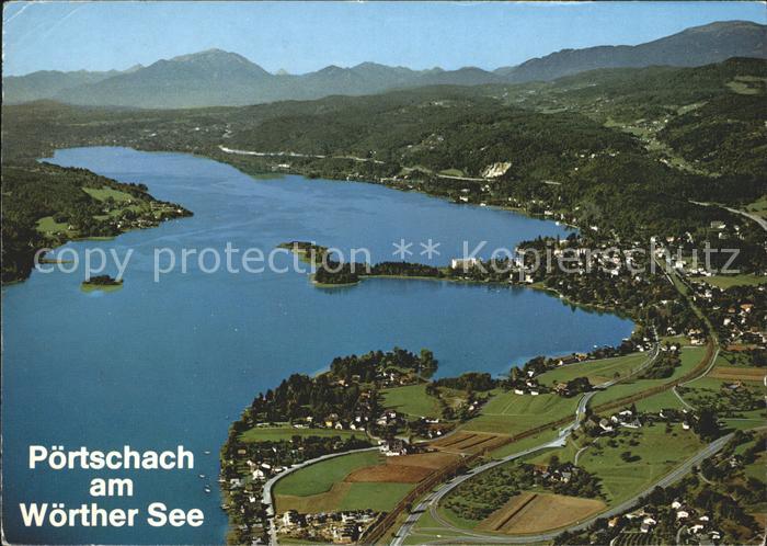 Poertschach Woerthersee Fliegeraufnahme