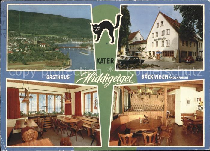 Saeckingen Rhein Gasthof Kater Hiddigeiger