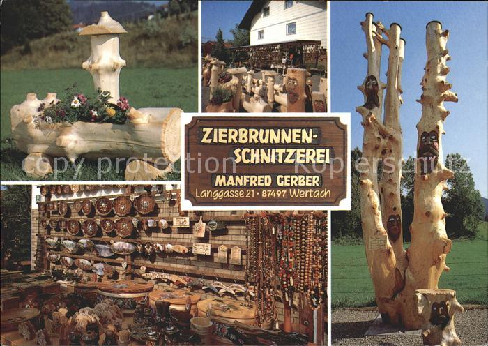 Wertach Zierbrunnen Schnitzerei Manfred Gerber