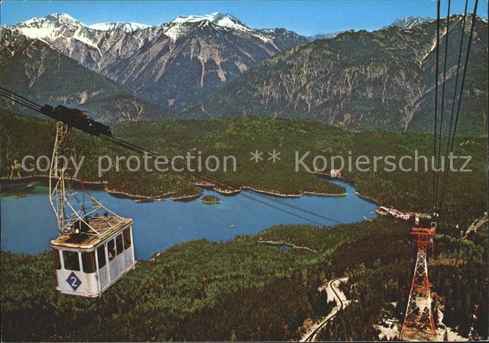Zugspitze Grosskabinenbahn Eibsee Ammergauer Alpen