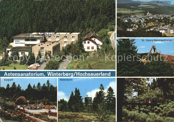 Winterberg Hochsauerland Astensanatorium Kurpark Astenturm St Georg Sprungschanz