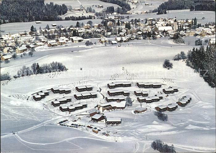 Scheidegg Allgaeu Fliegeraufnahme Feriendorf Erholungswerkes DBP