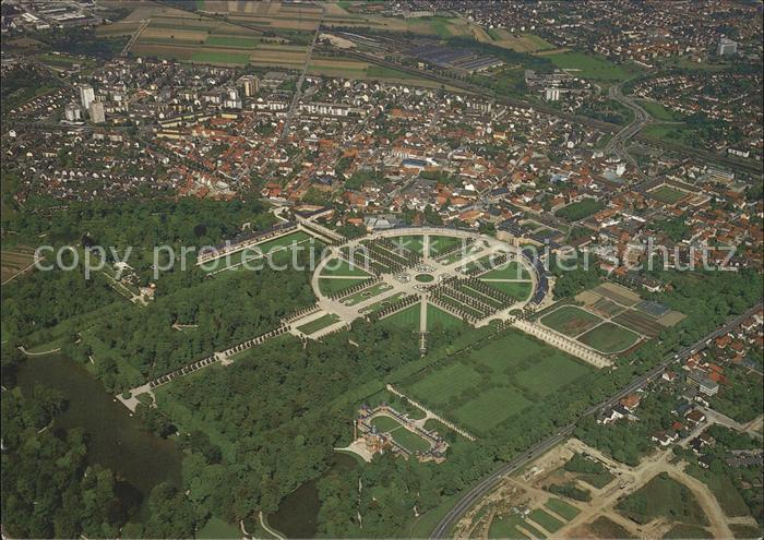 Schwetzingen Schlossgarten Fliegeraufnahme