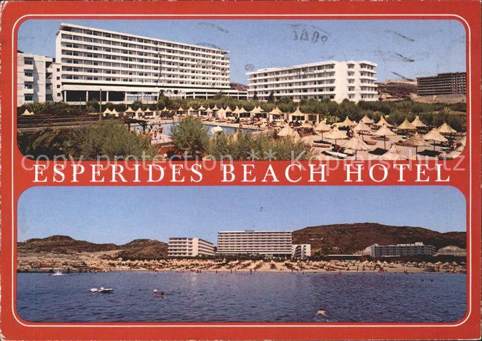 Rhodes Rhodos Greece Esperides Beach Hotel