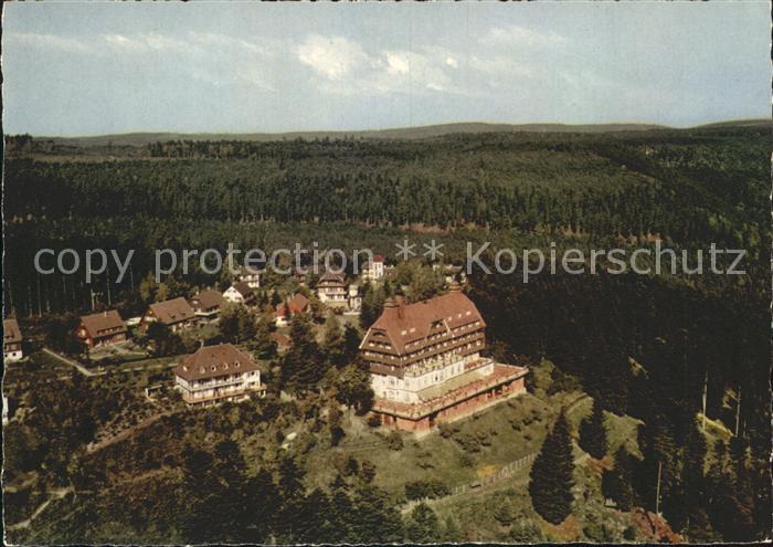 Wildbad Schwarzwald Berghotel Fliegeraufnahme