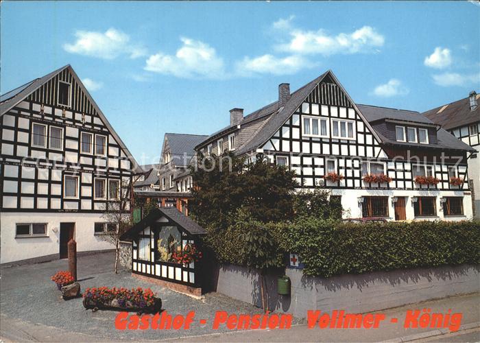 Schmallenberg Gasthof Pension Vollmer Koenig