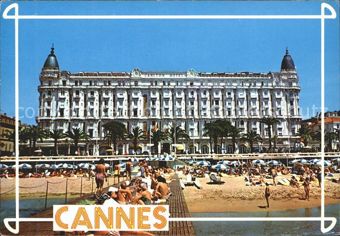Cannes Alpes-Maritimes Carlton Hotel Strand