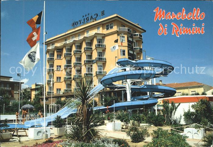 Rimini Marebello Schwimmbad Rutschbahn