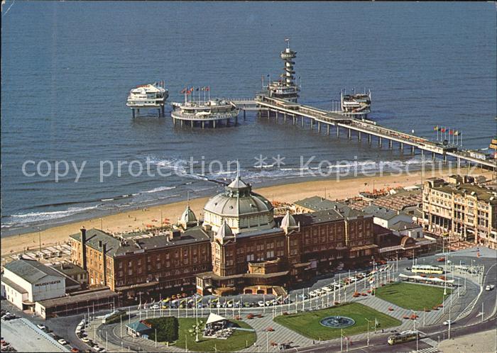 Scheveningen Fliegeraufnahme Seebruecke Strand