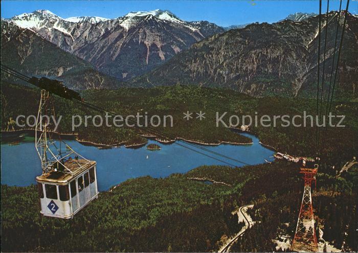Zugspitze Seilbahn Blick auf Eibsee