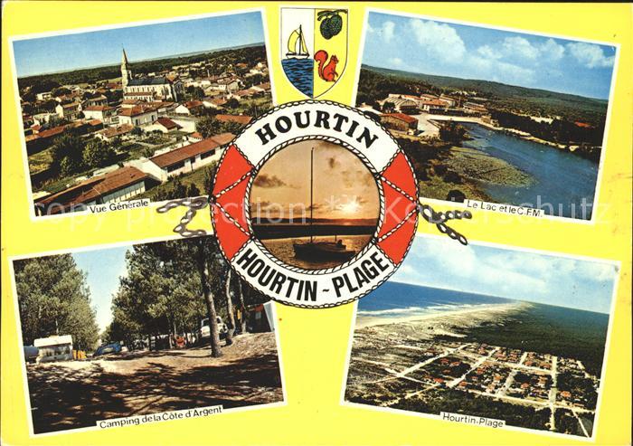 Hourtin Fliegeraufnahme Plage Camping