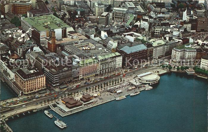 HAMBURG  CITY Fliegeraufnahme Jungfernstieg und Binnenalster