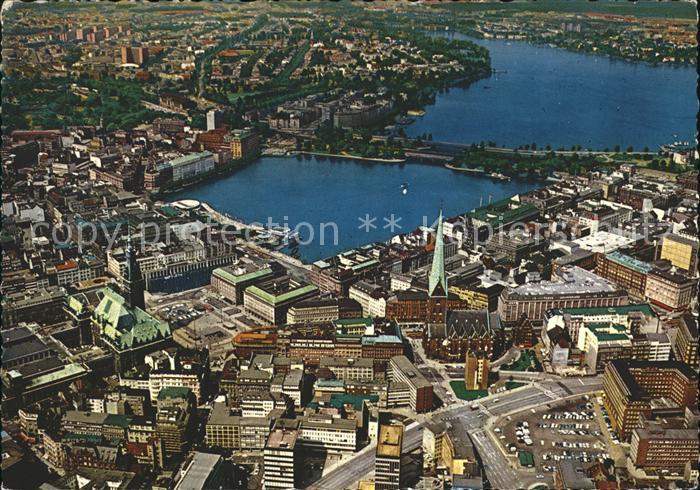 HAMBURG  CITY City mit Binnen-  und Aussenalster