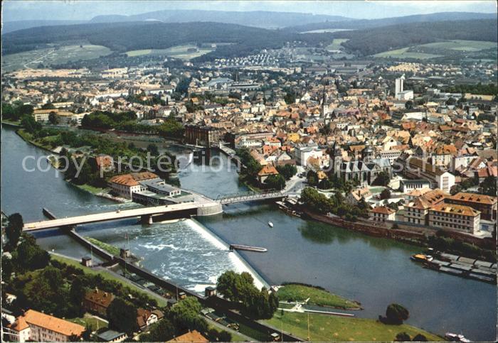 Hameln Weser Fliegeraufnahme Weser Bruecke