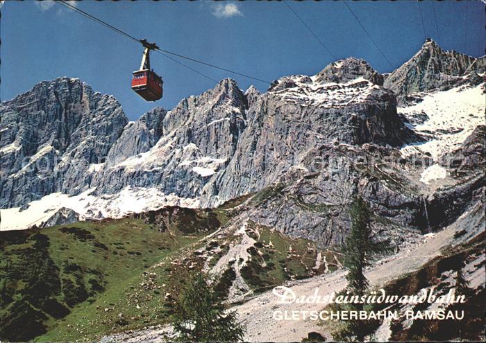 Ramsau Dachstein Steiermark Gleitscher-Seilbahn mit Bergstation Hunerkogel