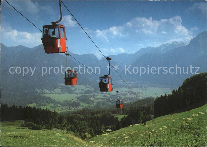 Lofer Loferer Alm Bahn Blick vom Loderbichl