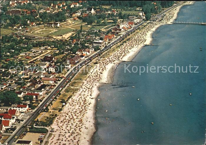Haffkrug Ostseebad Fliegeraufnahme Strand