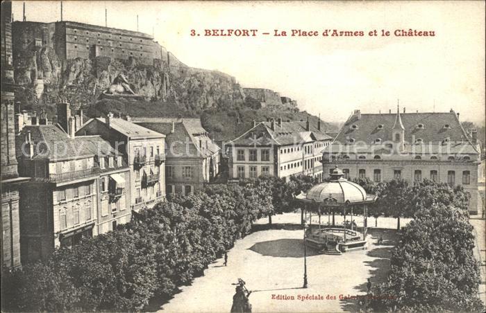 Belfort Alsace Chateau et Place d`Armes