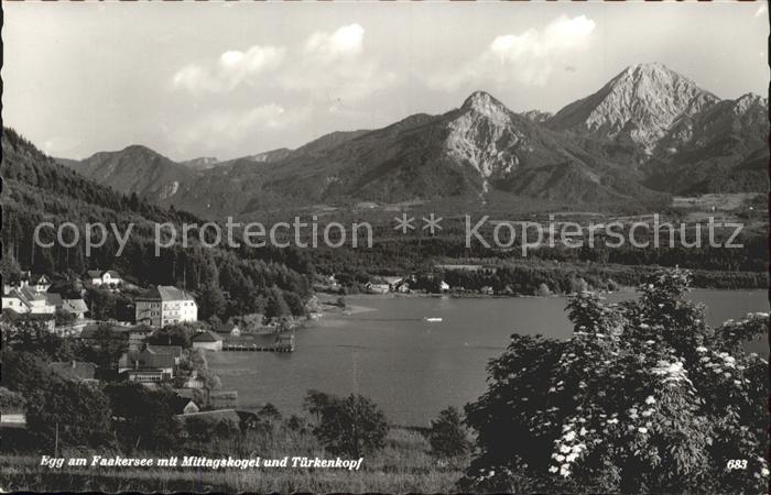 Faakersee Egg mit Mittagskogel und Tuerkenkopf