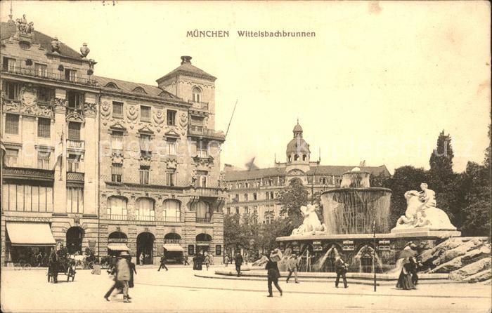 Muenchen Bayern Wittelsbachbrunnen