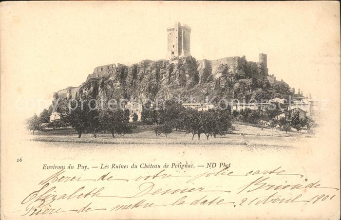 Le Puy-en-Velay Ruines du Chateau de Polignac