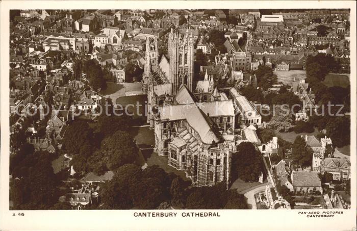 Canterbury Kent Fliegeraufnahme Cathedral