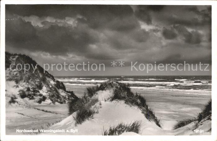 Wenningstedt Sylt Duenen Strand