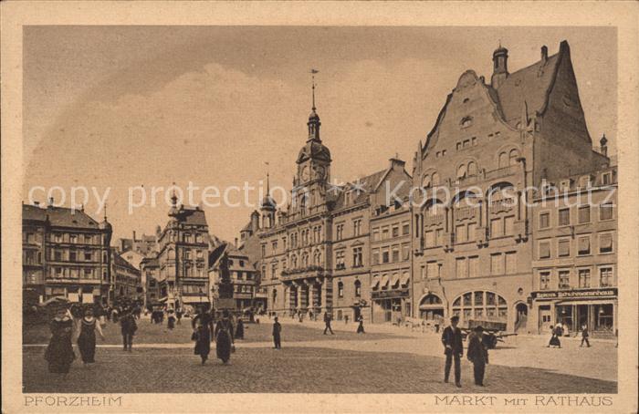 Pforzheim Marktplatz Rathaus