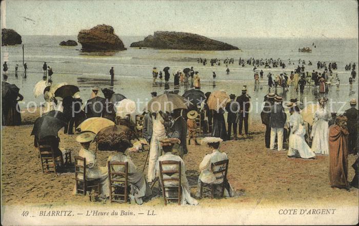 Biarritz Pyrenees Atlantiques Plage Cote D`Argent