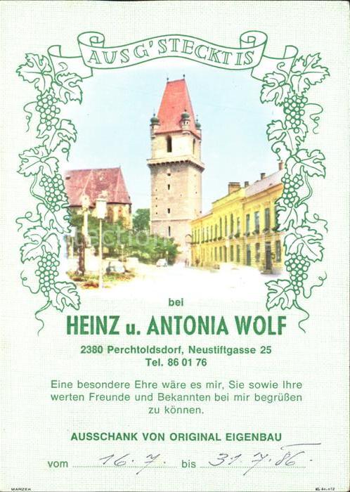 Perchtoldsdorf Ausschnak Heinz und Antonia Wolf