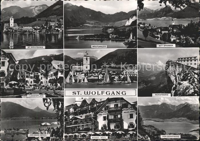 St Wolfgang Wolfgangsee Schafberg Weisses Roessl