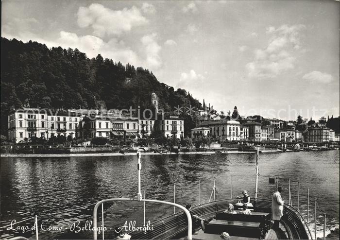 Bellagio Lago di Como Alberghi Dampfer