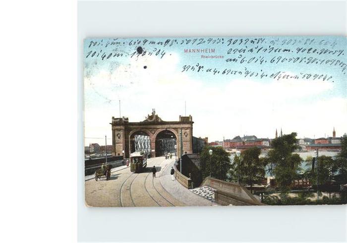 MANNHEIM BW Rheinbruecke Strassenbahn