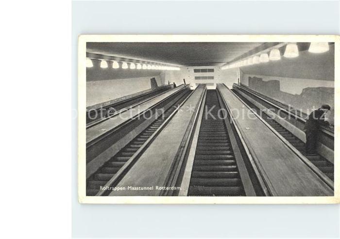 Rotterdam Maastunnel Rolltreppen