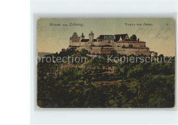 Coburg Bayern Veste von Osten