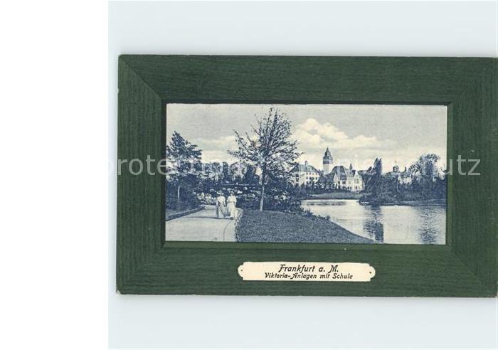 Frankfurt Main Viktoria Anlagen mit Schule