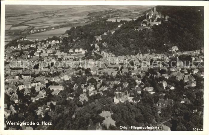 Wernigerode Harz Fliegeraufnahme