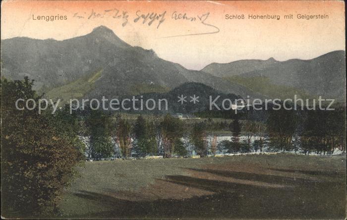 Lenggries Schloss Hohenburg mit Geigerstein