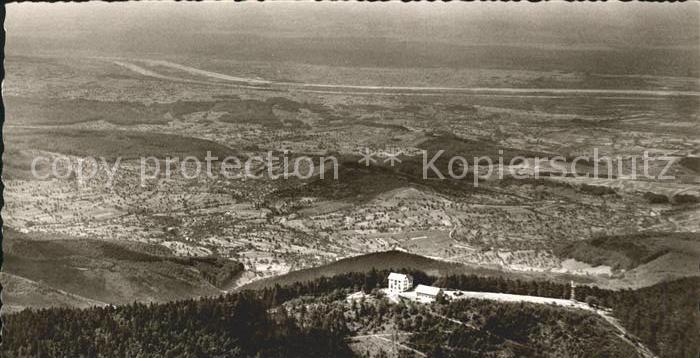 Hochblauen Blick auf Rheinebene