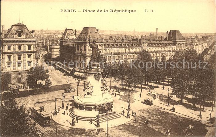 Paris Place de la République Strassenbahn