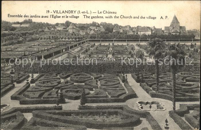 Villandry Chateau Jardins