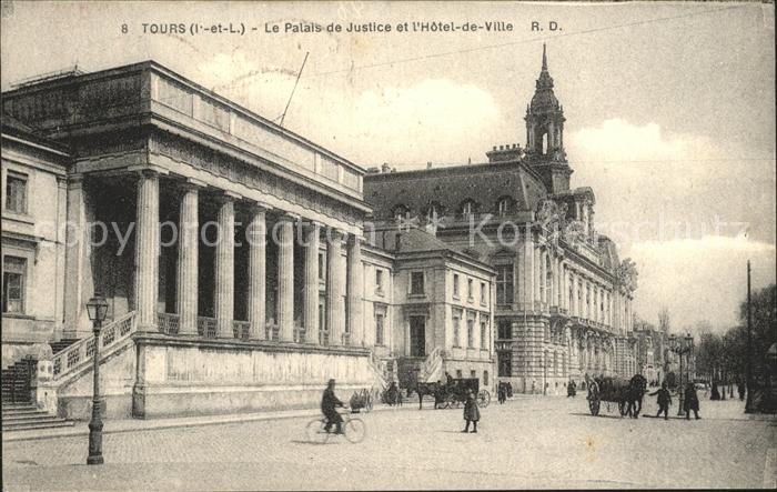 Tours Indre-et-Loire Palais de Justice et Hotel de Ville