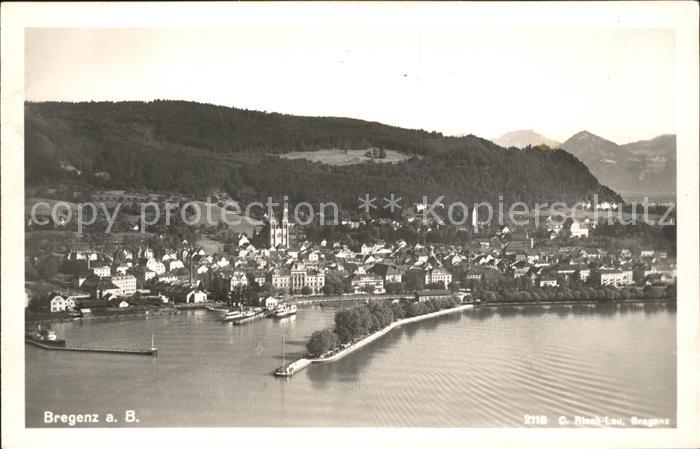 Bregenz Vorarlberg Fliegeraufnahme