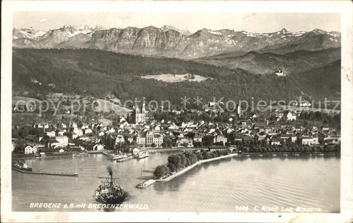 Bregenz Vorarlberg Fliegeraufnahme