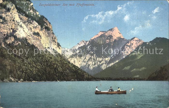 Eisenerz Steiermark Leopoldsteiner-See mit Ruderboot