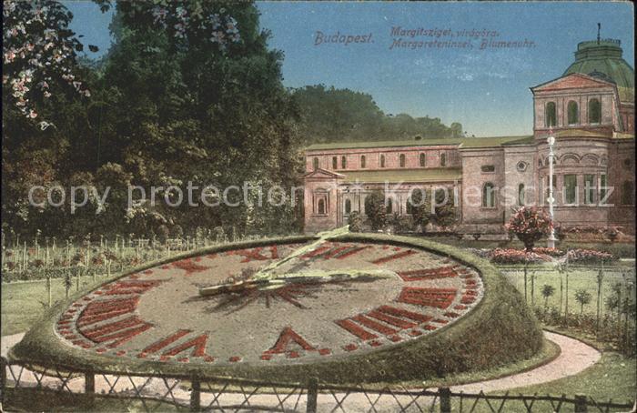 Budapest Margareteninsel Blumenuhr